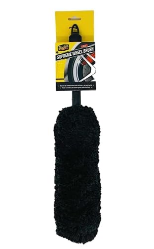 Meguiar's Supreme Wheel Brush Medium - Felgenbürste - Sichere Felgenreinigung, Dichter Mikrofaserflor, Abgewinkelter Schaft, X1902EU - 3