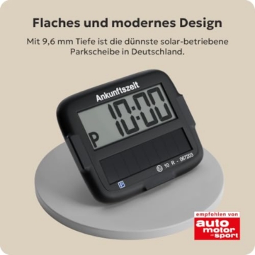 Needit Park Micro Solar I Elektronische Parkscheibe I Solarbetrieben | Null Batteriewechsel I Einzige elektronische Parkscheibe mit wiederaufladbarem Akku - 5