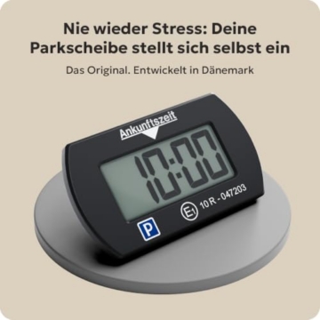 Needit Park Mini elektronische Parkscheibe I Kompakt mit 2 Displays | Automatische Parkscheibe mit Zulassung vom Kraftfahrt-Bundesamt I Mit 2 Displays I Maximale Funktion in minimalem Format - 4