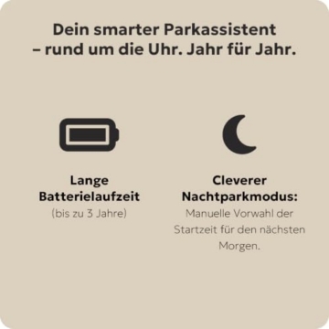 Needit Park Mini elektronische Parkscheibe I Kompakt mit 2 Displays | Automatische Parkscheibe mit Zulassung vom Kraftfahrt-Bundesamt I Mit 2 Displays I Maximale Funktion in minimalem Format - 5