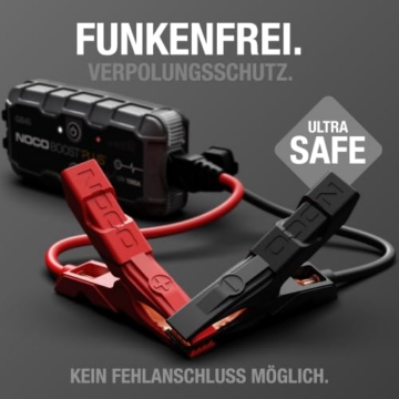 NOCO Boost GB40 1000A Starthilfe Powerbank bis 6,0L Benzin & 3,0L Diesel | UltraSafe-Technologie: funkenfrei & Verpolungsschutz – für 12V-Kfz: Pkw, Motorrad, SUV, Boot, Transporter, Wohnmobil u.v.m. - 3