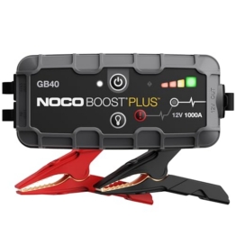 NOCO Boost GB40 1000A Starthilfe Powerbank bis 6,0L Benzin & 3,0L Diesel | UltraSafe-Technologie: funkenfrei & Verpolungsschutz – für 12V-Kfz: Pkw, Motorrad, SUV, Boot, Transporter, Wohnmobil u.v.m. - 1