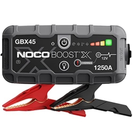 NOCO Boost X GBX45 1250A Starthilfe Powerbank 6,5L Benzin & 4,0L Diesel | UltraSafe-Technologie: funkenfrei & Verpolungsschutz – für 12V-Kfz: Pkw, Motorrad, SUV, Boot, Transporter, Wohnmobil u.v.m. - 1
