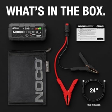 NOCO Boost X GBX45 1250A Starthilfe Powerbank 6,5L Benzin & 4,0L Diesel | UltraSafe-Technologie: funkenfrei & Verpolungsschutz – für 12V-Kfz: Pkw, Motorrad, SUV, Boot, Transporter, Wohnmobil u.v.m. - 7