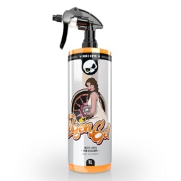 Nuke Guys Felgengel Felgenreiniger, 1L Sprühflasche mit Canyon Sprühkopf, Farbumschlag, pH neutral für Alufelgen, Stahlfelgen und Radkappen geeignet, sanft und kraftvoll, entfernt Bremsstaub &Flugrost - 1