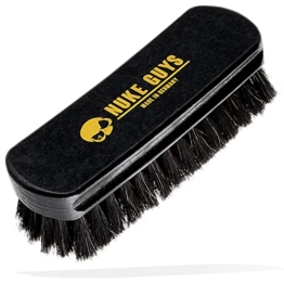 Nuke Guys Lederbürste M - made in Germany mit Rosshaarborsten Auto Innenraum Reinigung | weiche Textilbürste ideal für Autositze, Polster, Alcantara, Leder, Cabrioverdecke, Teppiche, Stoffsitze, Couch - 1
