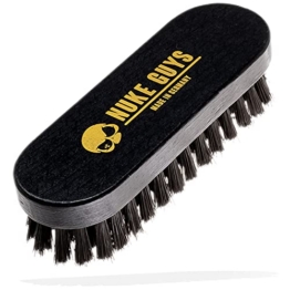 Nuke Guys Lederbürste S - Made in Germany Auto Innenraum Reinigung | weiche Textilbürste ideal für Autositze, Polster, Alcantara, Leder, Cabrio-Verdecke, Teppiche, Stoffsitze, Couch, Schuhe, Sneaker - 1