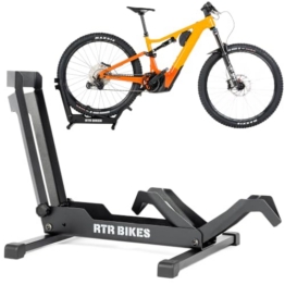 RTR BIKES Brutus Fahrradständer Boden – Profi Hinterradständer für E-Bike & MTB bis 30kg – Massiver Stahl Standfuß – Passend für 26-29 Zoll & Reifenbreite bis 2,8" – Made in EU - 1