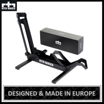 RTR BIKES Brutus Fahrradständer Boden – Profi Hinterradständer für E-Bike & MTB bis 30kg – Massiver Stahl Standfuß – Passend für 26-29 Zoll & Reifenbreite bis 2,8