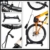 RTR BIKES Brutus Up Pro Fahrbarer Fahrradständer Vertikal – Mobile E-Bike Ladestation auf Rollen – Bis 30kg – Mit Ladegeräthalterung – Für 24-29 Zoll & 3,5