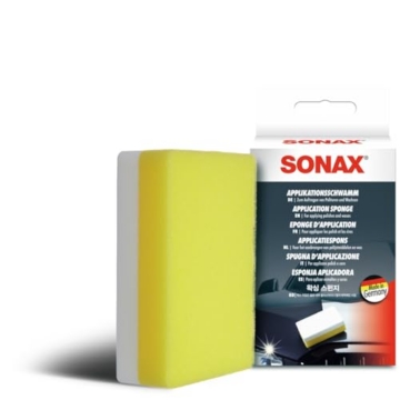 SONAX ApplikationsSchwamm (1 Stück) | Spezialschwamm zum Auftragen und Verarbeiten von Polituren, Wachsen, Kunststoffpflegemitteln etc. - 4