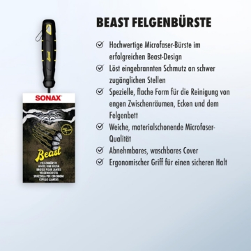 SONAX FelgenBürste Beast Edition (1 Stück)