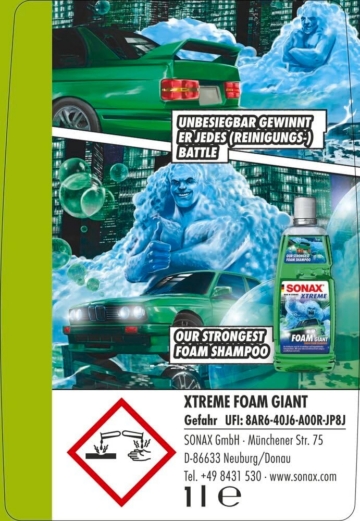 SONAX XTREME Foam Giant Snow Foam Shampoo 1 Liter
