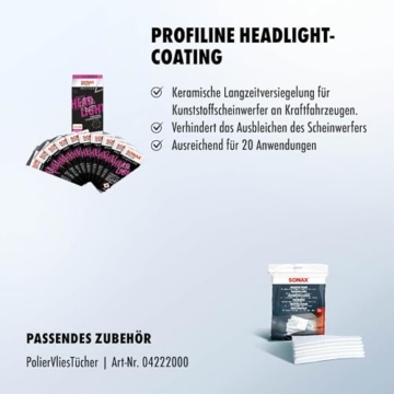 SONAX PROFILINE HeadlightCoating (50 ml) | Keramische Langzeitversiegelung von Kunststoffscheinwerfern - 4
