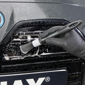 SONAX PROFILINE PinselSet (2 Stück) | für die Reinigung von Felgen, Emblemen, Lüftungsschlitzen und Anderen schwer zugänglichen Bereichen am Fahrzeug - 4