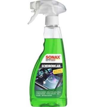 SONAX ScheibenKlar (500 ml) Glasreiniger | Scheibenreiniger zum Entfernen von Insektenverschmutzungen und Straรenschmutz von Fahrzeugscheiben und Scheinwerfern - 1