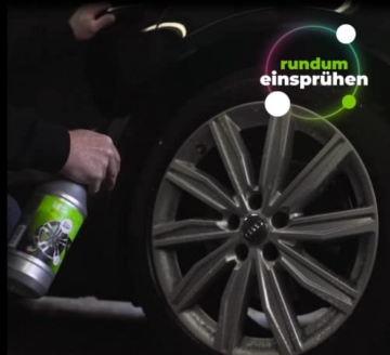 TUGA TEC Felgenreiniger 1L ph-hautneutral für Alufelgen, Stahlfelgen Chrom - 3