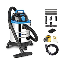 Vacmaster VQ1220SC Nass Trockensauger Industriestaubsauger Staubsauger,Blasfunktion,Trocke & Nass Bodenstaubsauger ohne Beutel 1250W 20L - 1
