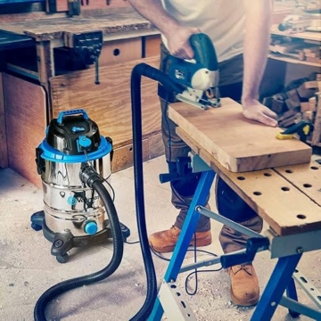 Vacmaster VQ1530SFDC 1500W 30L Nass Trockensauger Bodenstaubsauger Starke Saugleistung Staubsauger Edelstahl - 3