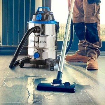 Vacmaster VQ1530SFDC 1500W 30L Nass Trockensauger Bodenstaubsauger Starke Saugleistung Staubsauger Edelstahl - 4